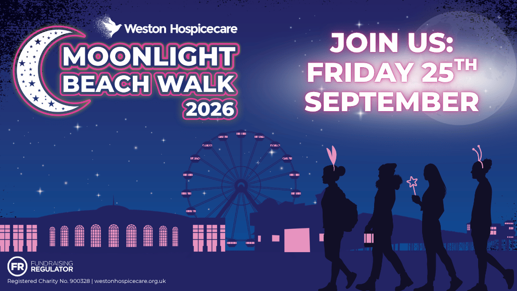 Moonlight Beach Walk Scrolling Banner